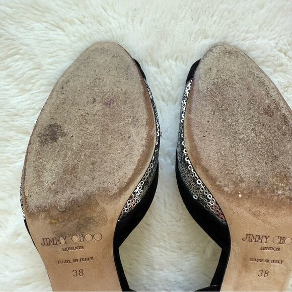 Jimmy Choo suede evening shoes women size 38 Authentic - Picture 8 of 10